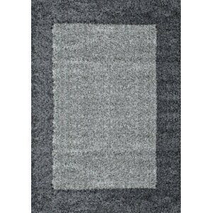 Kusový koberec Life Shaggy 1503 grey (Varianta: 80 x 250 cm)