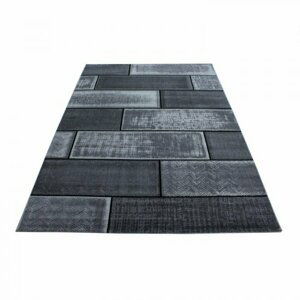Kusový koberec Plus 8007 black (Varianta: 160 x 230 cm)