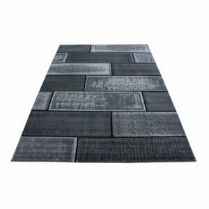 Kusový koberec Plus 8007 black (Varianta: 200 x 290 cm)