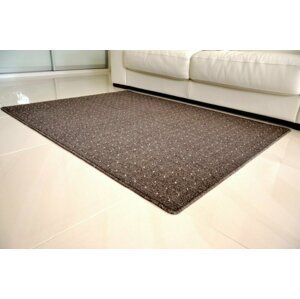 Kusový koberec Udinese hnědý (Varianta: Kulatý 120 cm průměr)