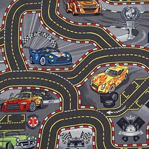 Dětský koberec The World od Cars 97 šedý (Varianta: 133 x 190 cm)
