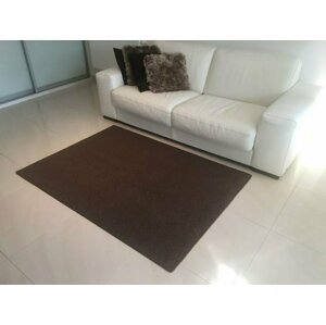 Kusový koberec Astra hnědá (Varianta: Kulatý 400 cm průměr)
