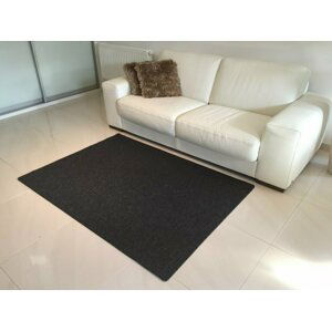 Kusový koberec Nature antraciet (Varianta: kulatý 120 cm průměr)