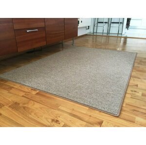 Kusový koberec Nature světle béžová (Varianta: 120 cm kulatý)