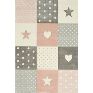 Dětský koberec Kiddy 20339/255 Star (Varianta: 120 x 170 cm - SLEVA)