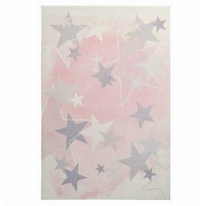 Dětský koberec Stars 410 pink (Varianta: 120 x 170 cm)