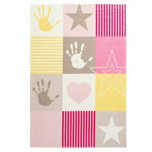 Dětský koberec Stars 411 pink (Varianta: 120 x 170 cm)