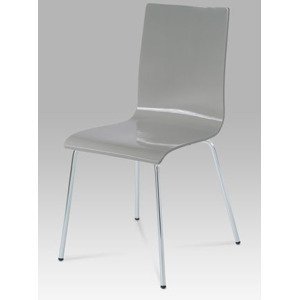 Jídelní židle chrom / vysoký lesk šedý C-520 GREY