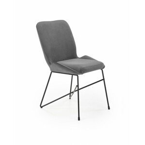 Kovová židle K454, šedá