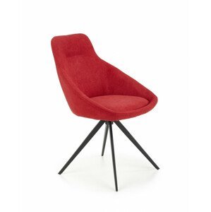 Kovová židle K431, červená