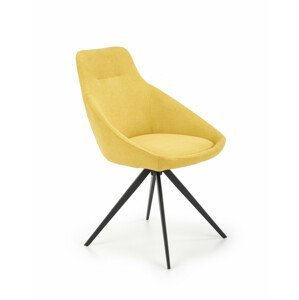 Kovová židle K431, žlutá