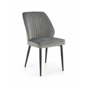 Kovová židle K432, šedá