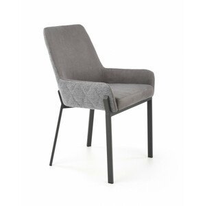Kovová židle K439, šedá
