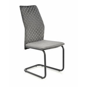 Kovová židle K444, šedá