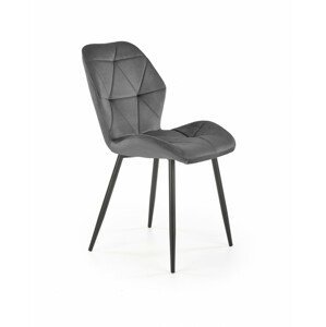 Kovová židle K453, šedá