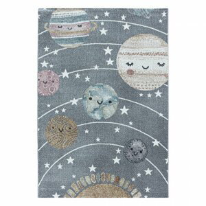 Dětský koberec Funny 2105 grey (Varianta: 160 x 230 cm)