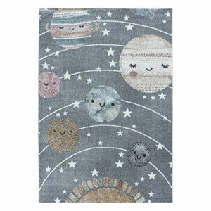 Dětský koberec Funny 2105 grey (Varianta: 200 x 290 cm)