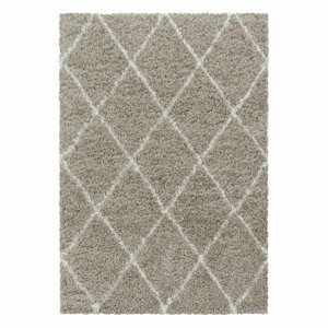 Kusový koberec Alvor shaggy 3401 beige (Varianta: 160 x 230 cm)