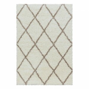 Kusový koberec Alvor shaggy 3401 cream (Varianta: 240 x 340 cm)