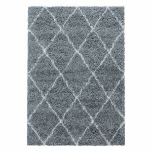 Kusový koberec Alvor shaggy 3401 grey (Varianta: 140 x 200 cm)