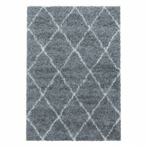 Kusový koberec Alvor shaggy 3401 grey (Varianta: Kruh průměr 120 cm)