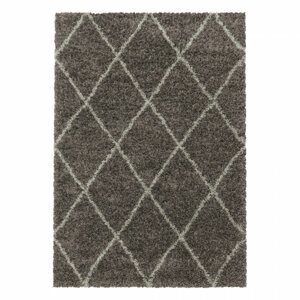Kusový koberec Alvor shaggy 3401 taupe (Varianta: 60 x 110 cm)