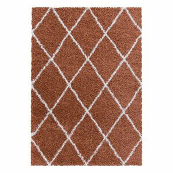 Kusový koberec Alvor shaggy 3401 terra (Varianta: 60 x 110 cm)