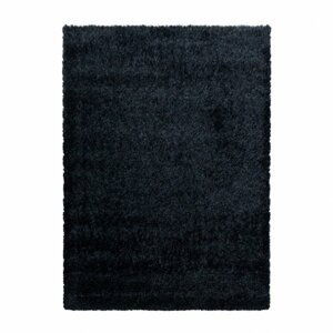 Kusový koberec Brilliant shaggy 4200 black (Varianta: 160 x 230 cm)