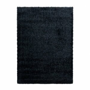 Kusový koberec Brilliant shaggy 4200 black (Varianta: 200 x 290 cm - SLEVA 1ks)