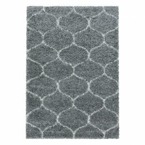 Kusový koberec Salsa shaggy 3201 grey (Varianta: Kruh průměr 120 cm)