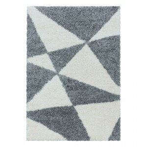 Kusový koberec Tango shaggy 3101 grey (Varianta: 80 x 250 cm)