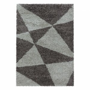 Kusový koberec Tango shaggy 3101 taupe (Varianta: Kruh průměr 120 cm)