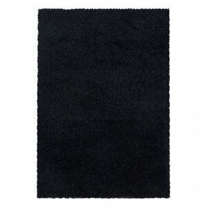 Kusový koberec Sydney shaggy 3000 black (Varianta: 120 x 170 cm)