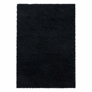 Kusový koberec Sydney shaggy 3000 black (Varianta: 60 x 110 cm)