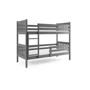 Dětská patrová postel Dominik - 2 osoby, 80x160 s úložným prostorem – Bílá, Růžová