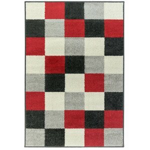 Oriental Weavers International Kusový koberec LOTTO 923/FM6X, Červená, Vícebarevné (Rozměr: 67 x 120 cm)