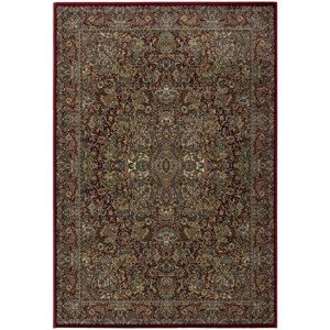 Oriental Weavers International Kusový koberec RAZIA 180/ET2R, Červená, Vícebarevné (Rozměr: 133 x 190 cm)