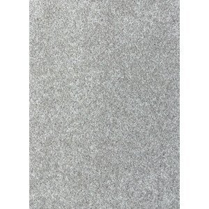Division PA Metrážový koberec CAPRIOLO 93, šíře role 400 cm, Stříbrná (Šířka role: 5 m)
