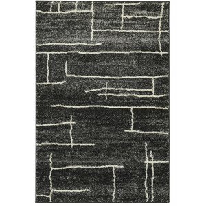 Oriental Weavers International Kusový koberec DOUX 8022/IS2K, Černá (Rozměr: 133 x 190 cm)