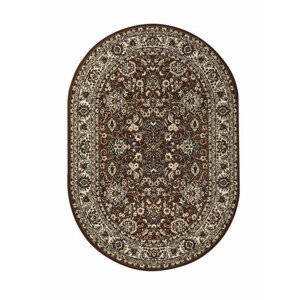Sintelon doo Kusový koberec PRACTICA ovál 59/DMD, Hnědá, Vícebarevné (Rozměr: 200 x 290 cm)