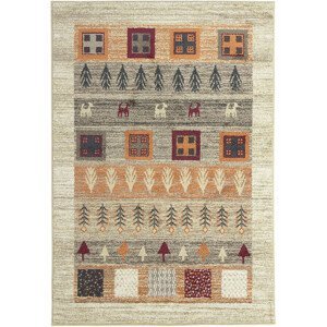Oriental Weavers International Kusový koberec SHERPA 5091/DW6D, Béžová, Vícebarevné (Rozměr: 133 x 190 cm)