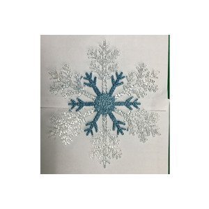Hvězdička, závěsná vánoční dekorace, barva modrá VCA090-B