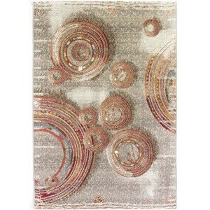 Oriental Weavers International Kusový koberec ZOYA 154/Q01X, Béžová, Vícebarevné (Rozměr: 120 x 180 cm)