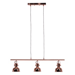 Visící lampa v retro stylu, kov, rose gold, AVIER TYP 4