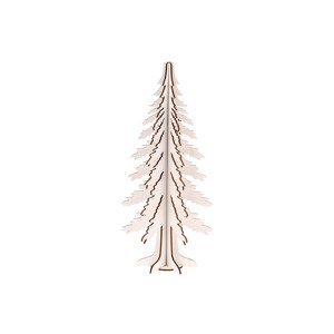 Strom, dřevěná dekorace, barva bílá. AC7159