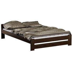 Dřevěná postel Niwa 140x200 + rošt ZDARMA - ořech