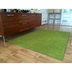 Kusový koberec Color shaggy zelený (Varianta: 1 m2 bez obšití)