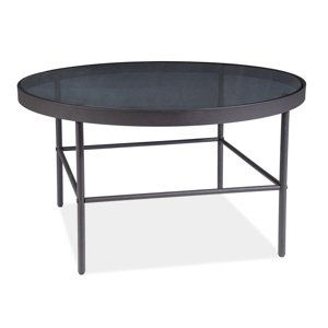 Konferenční stolek VANESSA černá/kouřové sklo