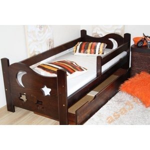 Dětská postel Seweryn 80x160 s roštem (Barva dřeva: Borovice)