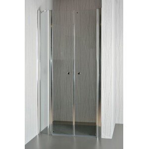 Dvoukřídlé sprchové dveře do niky SALOON C 10 grape sklo 106 - 111 x 195 cm